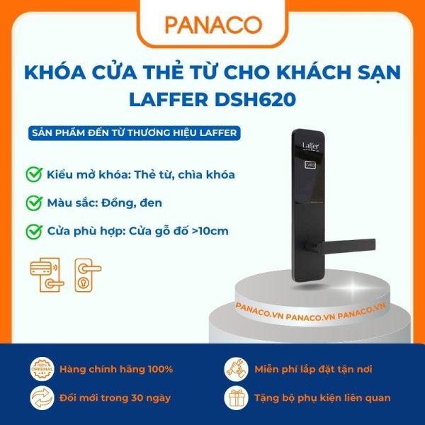 Khóa cửa thẻ từ cho khách sạn Laffer DSH620