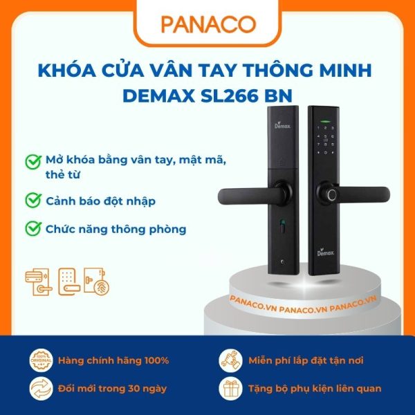 Khóa cửa vân tay thông minh Demax SL266 BN