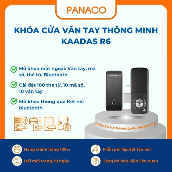 Khóa cửa vân tay thông minh Kaadas R6