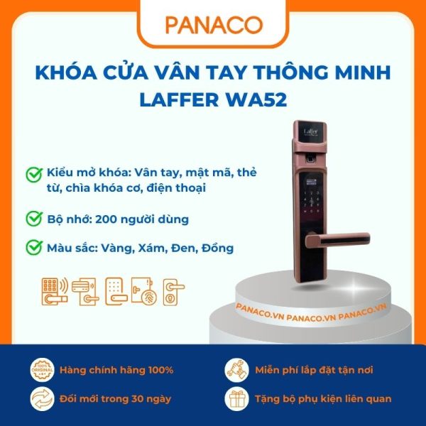 Khóa cửa vân tay thông minh Laffer WA52