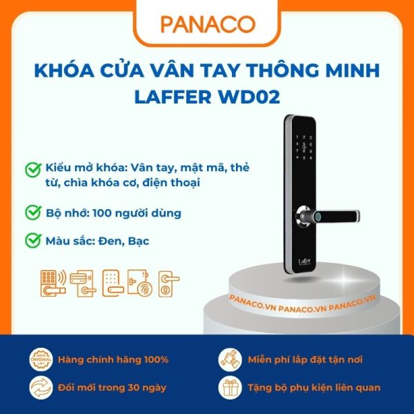 Khóa cửa vân tay thông minh Laffer WD02
