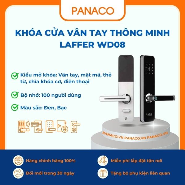 Khóa cửa vân tay thông minh Laffer WD08
