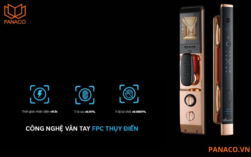 Khóa sử dụng công nghệ cảm biến vân tay FPC của Thụy Điển