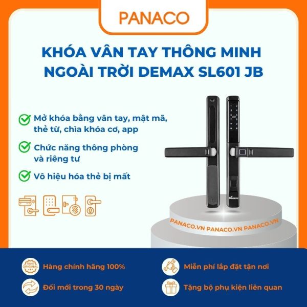 Khóa vân tay thông minh ngoài trời Demax SL601 JB