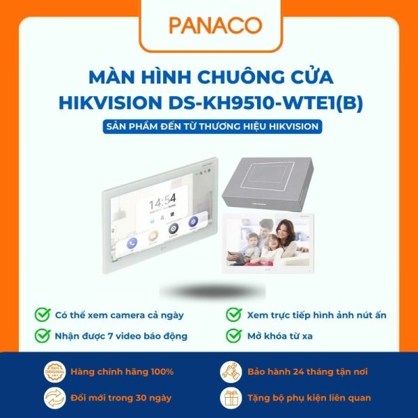 Màn hình chuông cửa 10.1 inch HIKVISION DS-KH9510-WTE1(B)
