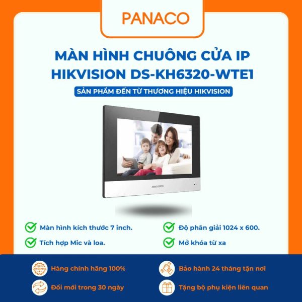 Màn hình chuông cửa IP HIKVISION DS-KH6320-WTE1