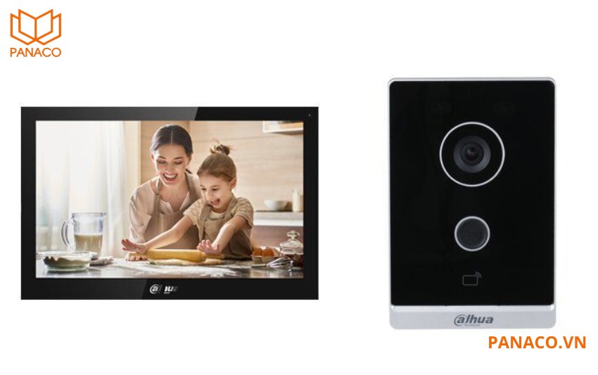 Mắt camera trên nút nhấn chuông cửa Dahua