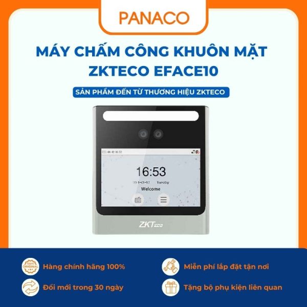 Máy Chấm Công Khuôn Mặt ZKTECO EFACE10