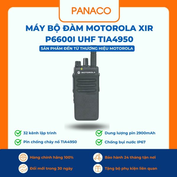 Máy bộ đàm Motorola XiR P6600i UHF TIA4950
