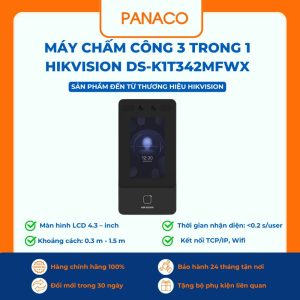 Máy chấm công 3 trong 1 HIKVISION DS-K1T342MFWX