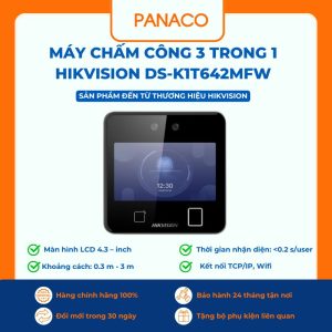 Máy chấm công 3 trong 1 HIKVISION DS-K1T642MFW