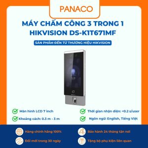 Máy chấm công 3 trong 1 HIKVISION DS-K1T671MF