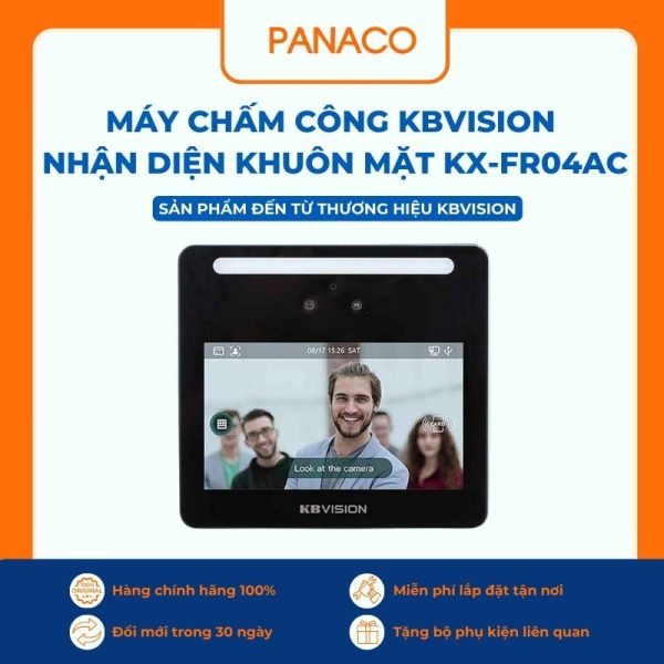 Máy chấm công KBVISION nhận diện khuôn mặt KX-FR04AC