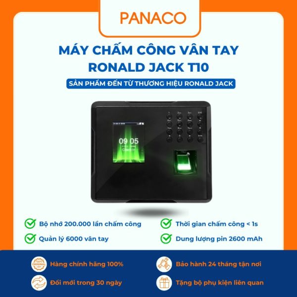 Máy chấm công vân tay RONALD JACK T10