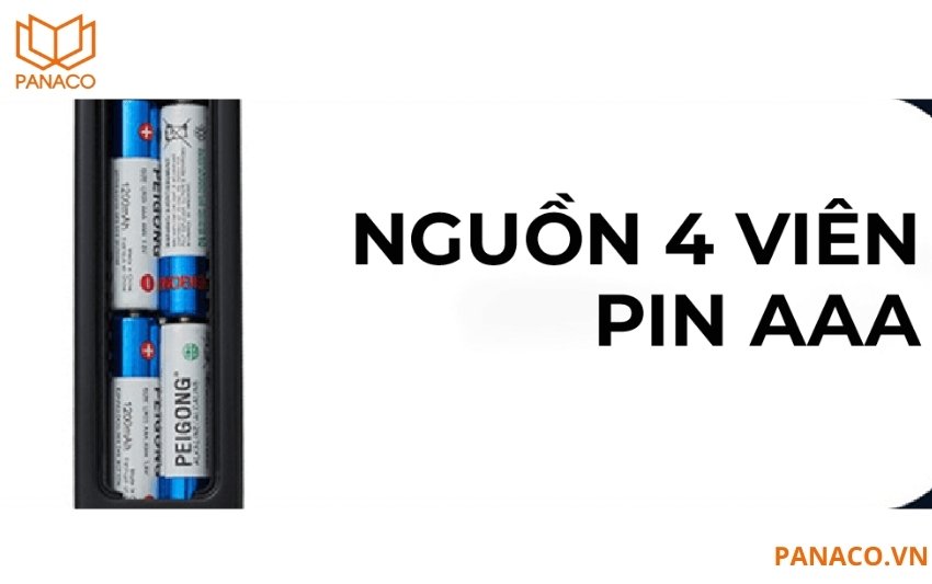  Demax EL666 BN sử dụng 4 viên pin AAA