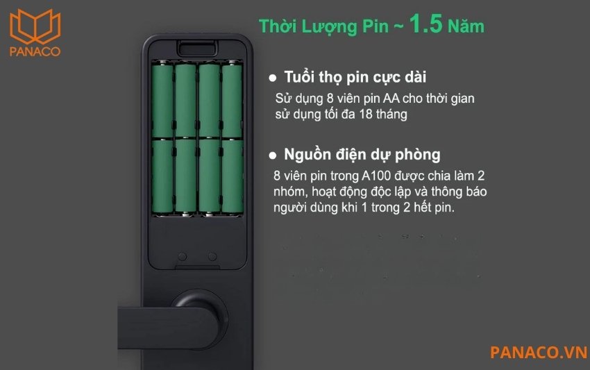 Nguồn năng lượng của Demax EL-C626 được cung cấp từ 8 viên pin AA