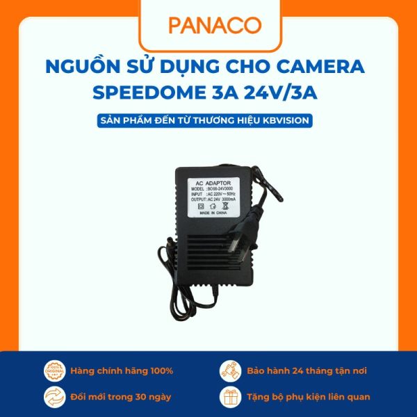 Nguồn sử dụng cho Camera speedome 3A 24V/3A