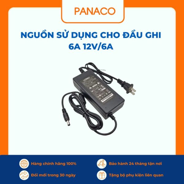Nguồn sử dụng cho đầu ghi 6A 12V/6A