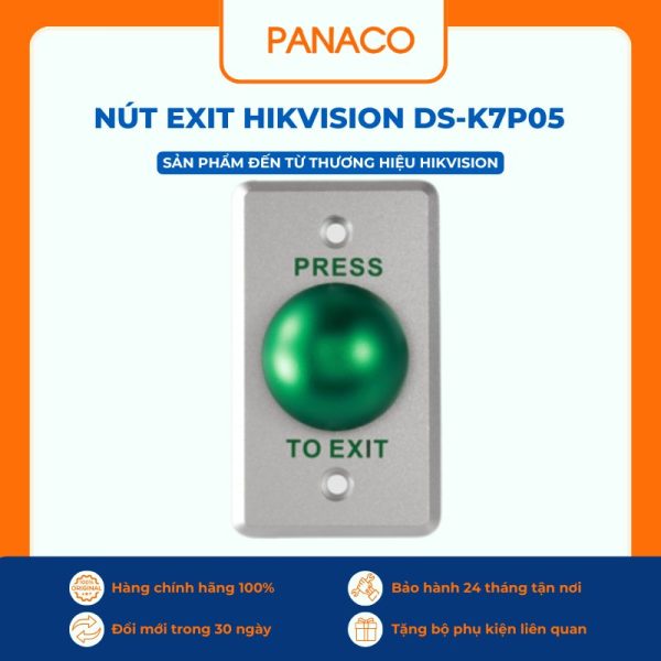 Nút Exit Hikvision DS-K7P05