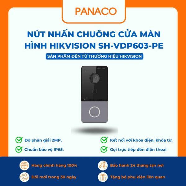 Nút nhấn chuông cửa màn hình HIKVISION SH-VDP603-PE