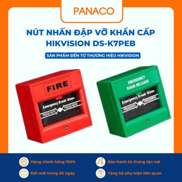 Nút nhấn đập vỡ khẩn cấp HIKVISION DS-K7PEB