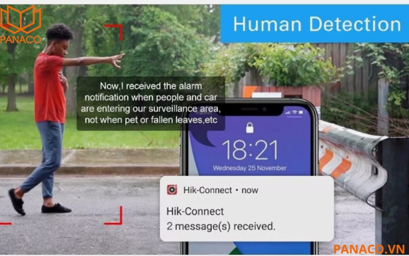 Phát hiện chuyển động và thông báo qua Hik-Connect