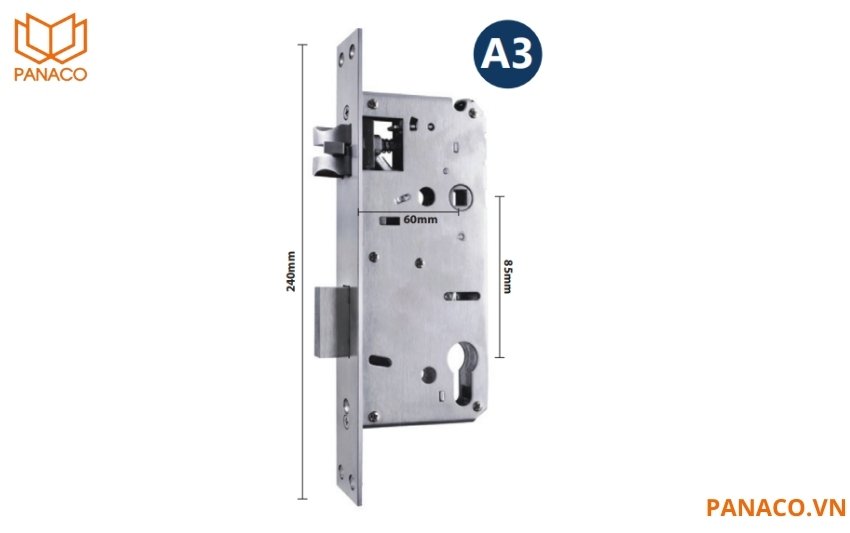 Ruột khóa Laffer A3 có kích thước 60x85mm