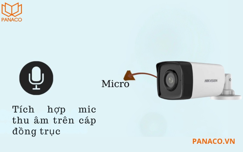 Sản phẩm tích hợp mic thu âm trên cáp đồng trục