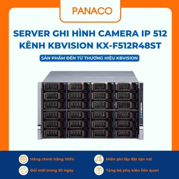 Server ghi hình camera IP 512 kênh KBVISION KX-F512R48ST