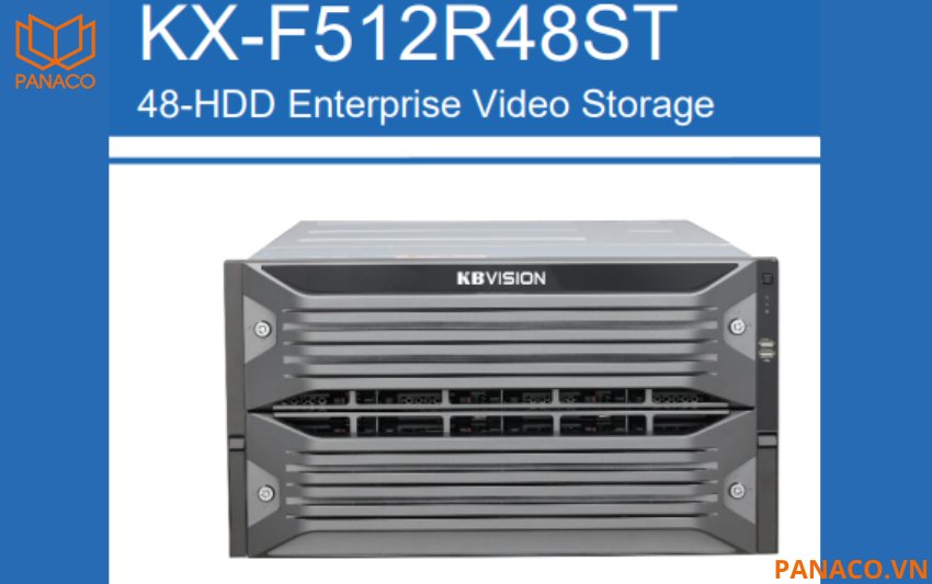 Server ghi hình camera IP 512 kênh Kbvision KX-F512R48ST