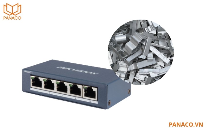 Switch DS-3E0505-E sở hữu ngoại hình nhỏ gọn nhưng chắc chắn
