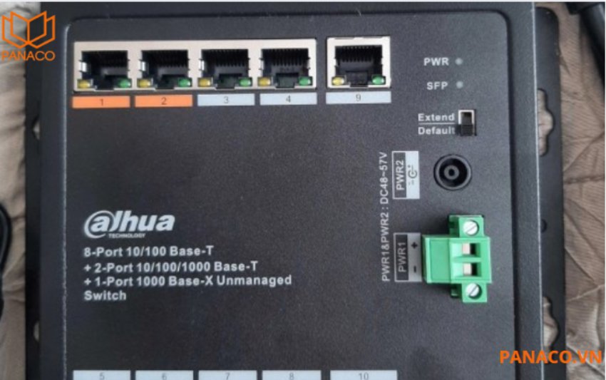 Switch Dahua DH-PFS3111-8ET-96-F được trang bị vỏ kim loại chắc chắn