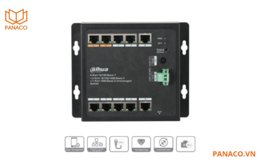 Switch Dahua DH-PFS3111-8ET-96-F