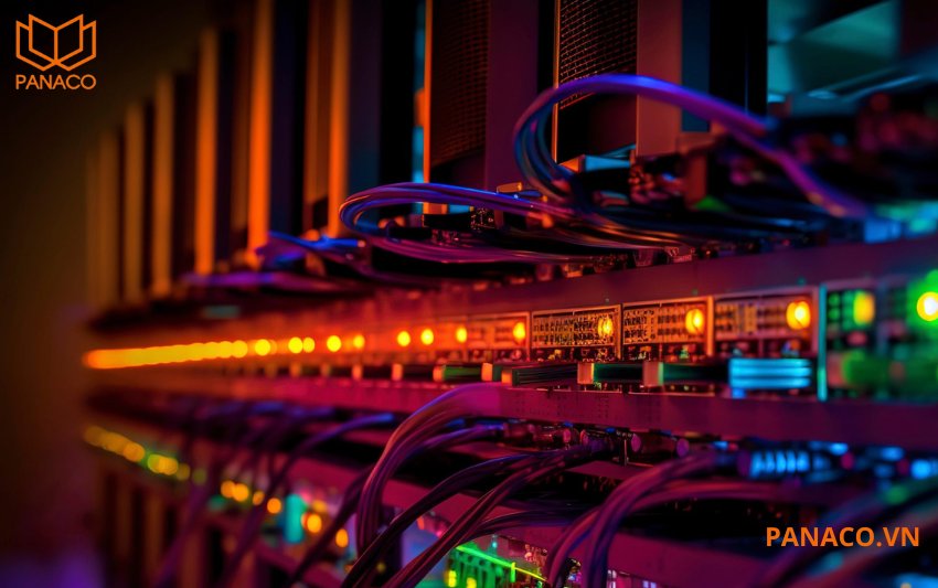 Switch KX-CSW04 lưu trữ một lượng lớn gói tin dữ liệu