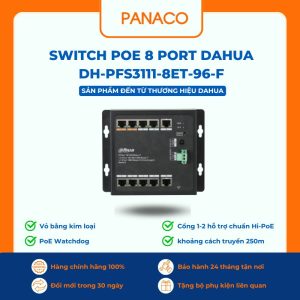 Switch POE 8 Port DAHUA DH-PFS3111-8ET-96-F