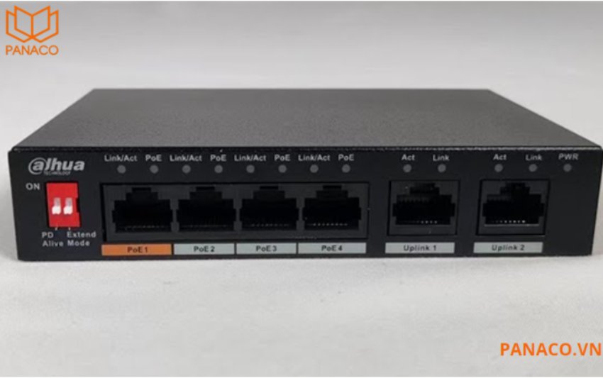 Switch POE Dahua DH-PFS3006-4ET-60