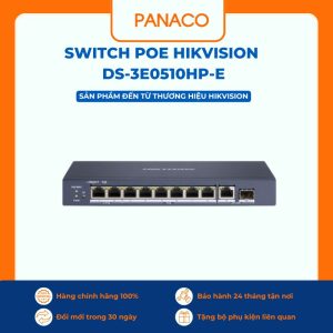 Switch POE HIKVISION 8 cổng Gigabit 1000Mbps DS-3E0510HP-E
