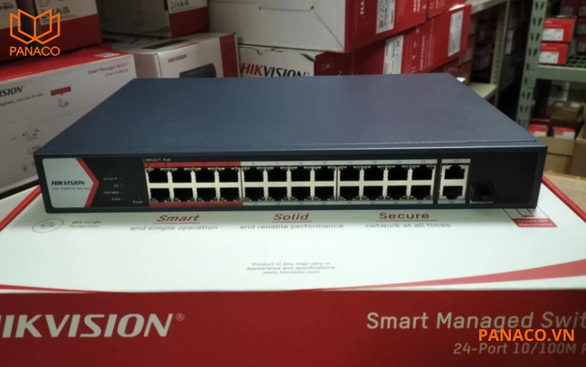 Switch POE hikvision 24 cổng thông minh DS-3E1326P-EI/M
