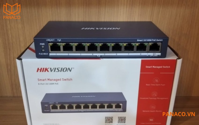 Switch POE hikvision 8 cổng thông minh DS-3E1309P-EI
