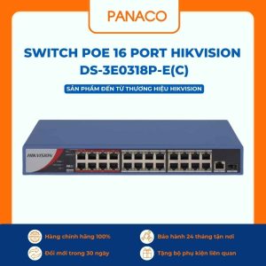 Switch Poe 16 Port Hikvision DS-3E0318P-E(C)