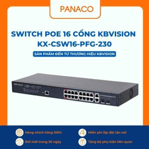 Switch Poe 16 cổng Kbvision KX-CSW16-PFG-230