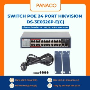 Switch Poe 24 Port Hikvision DS-3E0326P-E(C)