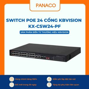 Switch Poe 24 cổng Kbvision KX-CSW24-PF