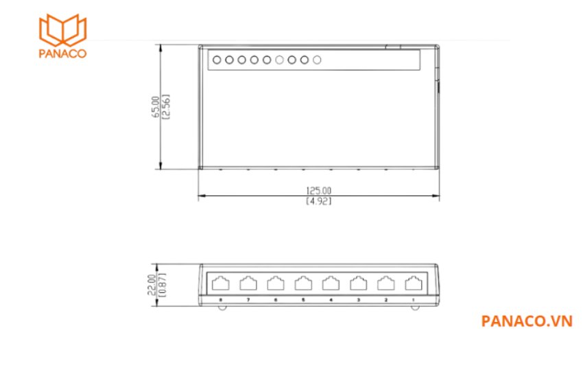 Switch có thiết kế nhỏ gọn và khả năng chống sét ấn tượng