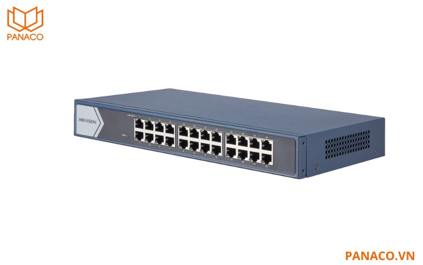 DS-3E0524-E(B) nổi bật với 24 cổng Gigabit Ethernet giúp dễ dàng kết nối với nhiều loại thiết bị mạng khác nhau
