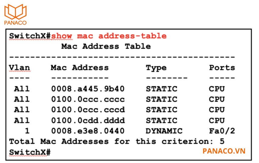 Switch hỗ trợ bảng địa chỉ MAC 8K giúp ghi nhớ địa chỉ của tối đa 8000 thiết bị kết nối