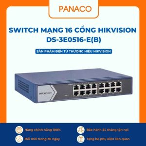 Switch mạng 16 cổng Hikvision DS-3E0516-E(B)