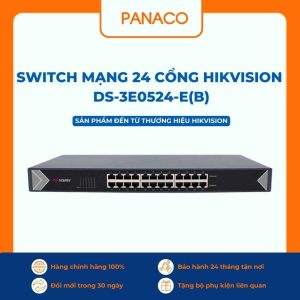 Switch mạng 24 cổng Hikvision DS-3E0524-E(B)