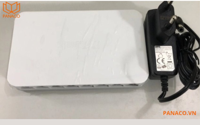 DH-PFS3008-8ET-L sử dụng nguồn một chiều với công suất thấp DC 5V/500mA
