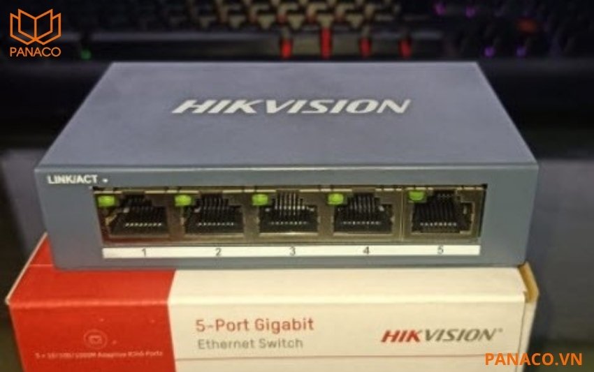 Switch mạng hikvision Gigabit 5 cổng 1000Mbps DS-3E0505-E